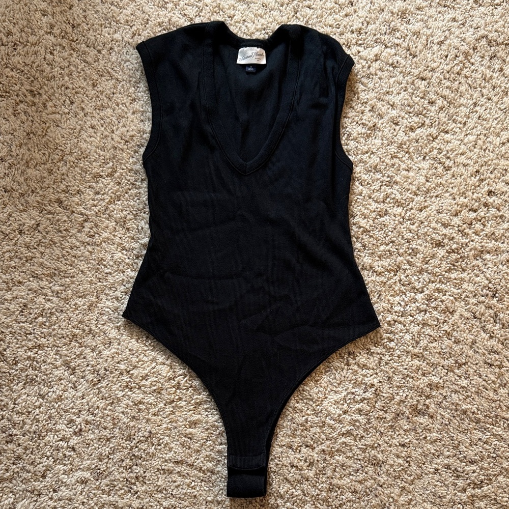 Black Womens Universal Thread One Piece Bodysuit